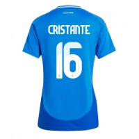 Camisa de time de futebol Itália Bryan Cristante #16 Replicas 1º Equipamento Feminina Europeu 2024 Manga Curta